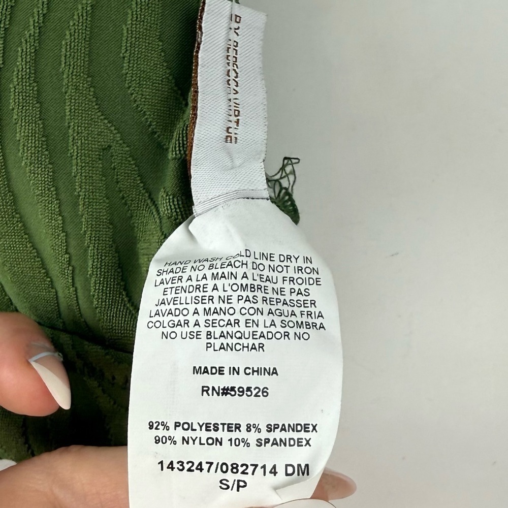 Becca Bikini Top Womens Small Green Swim NWT NEW - Picture 4 of 8